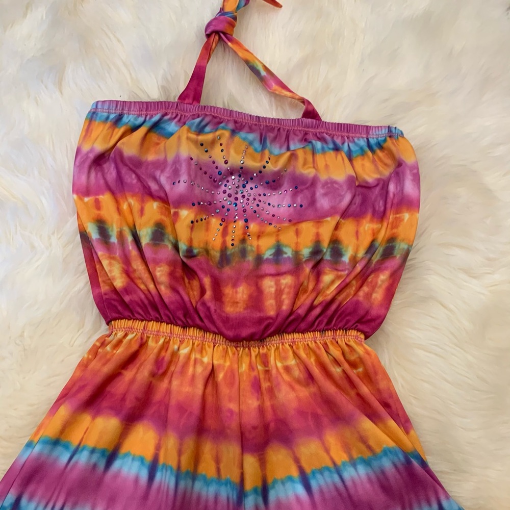 Random Hearts Tie Dye Coverup Child size M